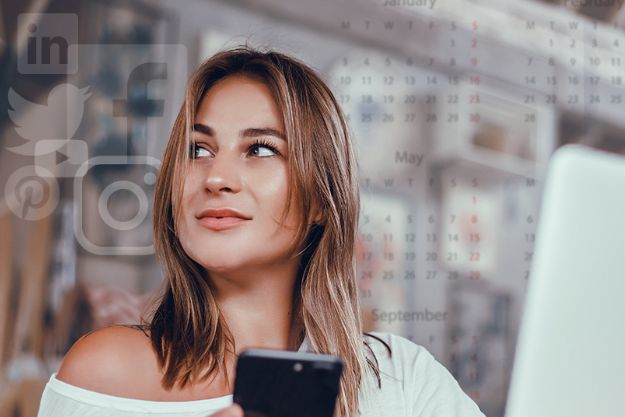 Woman using mobile phone looking up