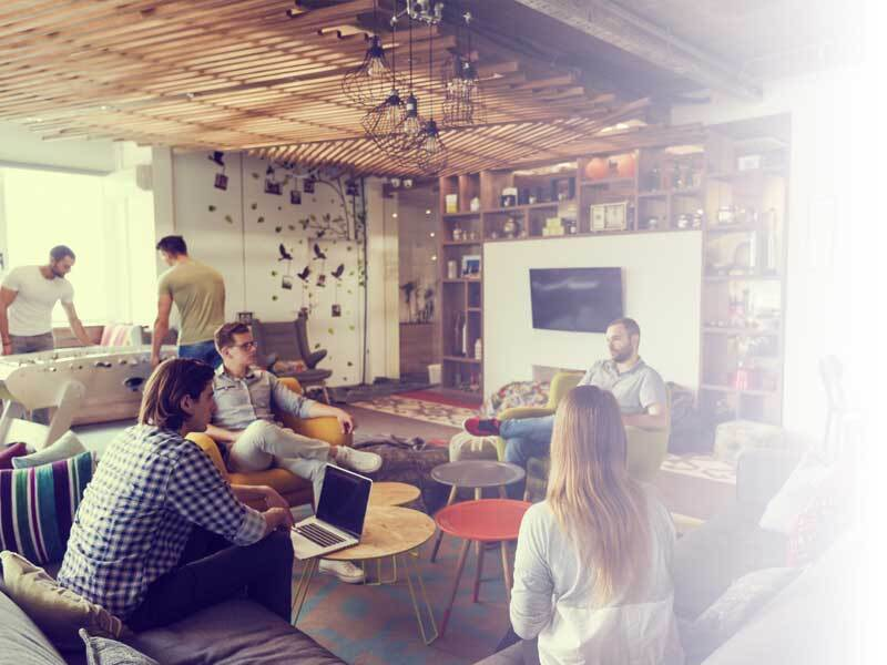 Work meeting at modern office