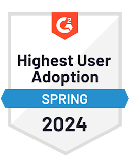 Logo - G2: Highest User Adoption (Spring 2024)